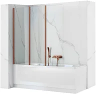 Parawany nawannowe - Rea Parawan nawannowy Rea Parawan Agat-3 120 wannowy Składany Miedź szczotkowana - miniaturka - grafika 1