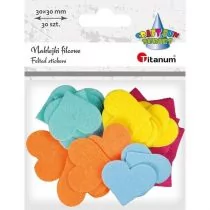 Naklejki piankowe serca 30szt - Zabawki kreatywne - miniaturka - grafika 1