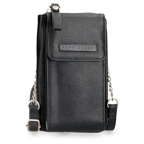 Pepe Jeans Elia Bagaż - Torba listonoszka damska, Czarny (Black), Talla única, Torba na ramię