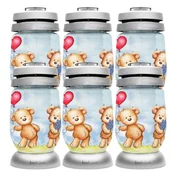 Lampiony i znicze - Znicze BOLSIUS 3S 21 Misie 22,5cm 36h 6szt. - miniaturka - grafika 1