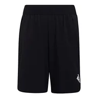 Spodenki damskie - adidas Szorty chłopięce, czarny/szary/biały, 8 lat - miniaturka - grafika 1