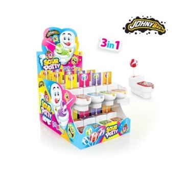 Johny Bee Lizak Sour Potty z proszkiem 24szt x 19g