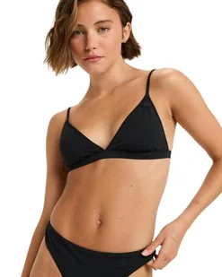 Roxy Dwuczęściowy top BEACH CLASSICS FIXED TRI Young Womens Black XL - Koszulki i topy damskie - miniaturka - grafika 1