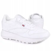 Buty sportowe damskie - Buty sportowe, damskie Reebok Classic Sp Vegan White GX8691 - miniaturka - grafika 1