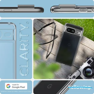 Etui GOOGLE PIXEL 8 Spigen Ultra Hybrid Crystal transparentne - Etui i futerały do telefonów - miniaturka - grafika 10