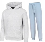 Dresy męskie - 4F OCIEPLANY DZIEWCZÄCY DRES KOMPLET BLUZA SPODNIE / rozm 146 - miniaturka - grafika 1