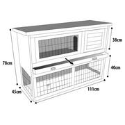 Klatki dla gryzoni - Karlie domek dla królików Loft - miniaturka - grafika 1