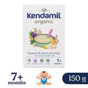 Kendamil BIO Bezmleczna kaszka ze śliwkami i bananem, 150 g