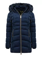 Kurtki damskie - Geographical Norway Płaszcz pikowany "Bilove" w kolorze granatowym - miniaturka - grafika 1