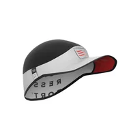 Czapki i chusty sportowe męskie - COMPRESSPORT czapka biegowa ProRacing Ultralight Cap biała - miniaturka - grafika 1