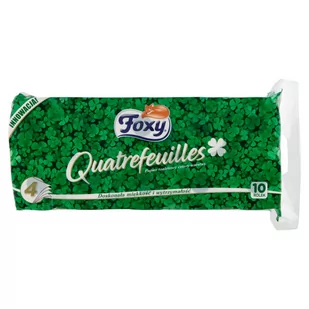 Foxy Ict Quatrefeuilles Papier toaletowy cztery warstwy 10 rolek - Papier toaletowy - miniaturka - grafika 1