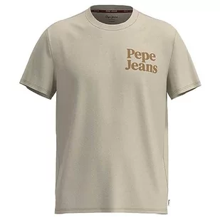 Pepe Jeans Koszulka męska Kody, Brązowy (piaskowy), XXL - Koszulki męskie - miniaturka - grafika 1