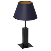 Lampy stojące - Luminex Table lamps 3646 Lampa stołowa lampka 1x60W E27 czarny/niebieski/złoty - miniaturka - grafika 1