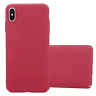 Etui i futerały do telefonów - Pokrowiec Etui Do Apple iPhone XS MAX w FROSTY CZERWONY Pokrowiec Ochronny Obudowa Hard Case Cover Cadorabo - miniaturka - grafika 1