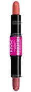 Róże do policzków - NYX Professional Makeup - WONDER STICK Dual-Ended Cream Blush Stick - Podwójny róż w sztyfcie - 2 x 4 g - 02 - HONEY ORANGE + ROSE - miniaturka - grafika 1