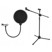 Inne akcesoria audio-wideo - XREC Statyw mikrofonowy XREC + Pop filter - miniaturka - grafika 1