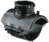 Łączniki, trójniki, kształtki - Obejma siodłowa elektrooporowa d125x63 PE100, SDR11, PN10 gaz/PN16 woda - miniaturka - grafika 1