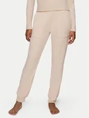 Piżamy damskie - Triumph Spodnie piżamowe Smart Thermal 10221479 Beżowy Regular Fit - miniaturka - grafika 1