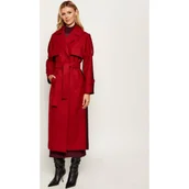 Płaszcze damskie - Patrizia Pepe Trencz | z dodatkiem wełny - miniaturka - grafika 1