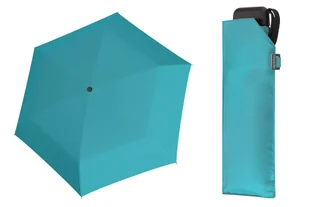 Lekka Wytrzymała Płaska Parasolka Doppler Carbonsteel, Błękitna - Parasole - miniaturka - grafika 1