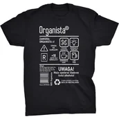 Koszulki męskie - Organista Etykieta Koszulka Prezent Dla Organisty - miniaturka - grafika 1