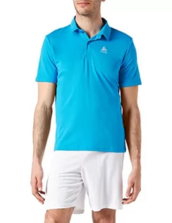 Koszulki męskie - Odlo Męska koszulka polo S/S Cardada niebieski Blue Aster XL 222202 - grafika 1