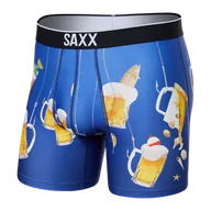 Majtki męskie - Bokserki męskie sportowe SAXX VOLT Boxer Brief piwo – niebieskie - miniaturka - grafika 1