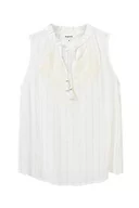 Bluzki damskie - Desigual Blus_Hanna Bluzka damska, biały, S - miniaturka - grafika 1