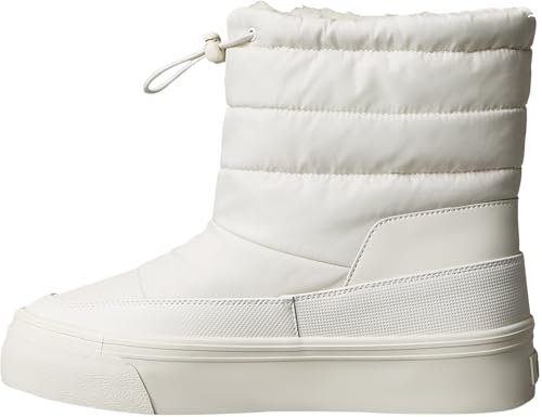 Calvin Klein Damskie buty śnieżne Vulc Flatf Nylon Mix Mg Yw0yw01977 Low Top, Biała lilia biała, 35.5 EU