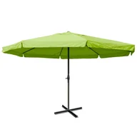 Parasole ogrodowe - Parasol Meran Pro, parasol gastronomiczny z falbaną Ø 5m poliester/aluminium 28kg ~ zielony bez stojaka - miniaturka - grafika 1