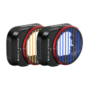 Filtry anamorficzne Freewell Streak do DJI Mini 3 Pro / Mini 3 (niebieski i złoty) - Akcesoria do drona - miniaturka - grafika 1