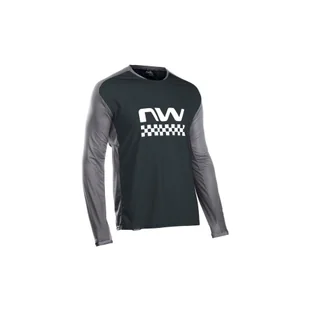 Koszulka rowerowa mtb NORTHWAVE EDGE Jersey LS czarna - Bluzy na rower - miniaturka - grafika 1