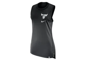 Nike Nba Chicago Bulls Long Jersey Long Black - Koszulki męskie - miniaturka - grafika 1