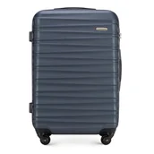 Walizki - Średnia walizka z ABS-u z żebrowaniem - miniaturka - grafika 1