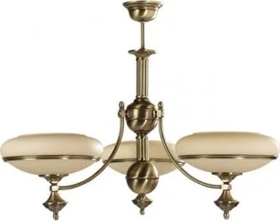 Lampa sufitowa Solar Lampa z mosiądzu Angela 3 płomienna - Lampy sufitowe - miniaturka - grafika 1
