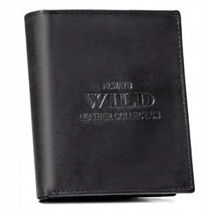 Portfel skórzany Always Wild AW-N890-MAL czarny - Portfele - miniaturka - grafika 1