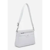 Torebki damskie - Elegancka Stylowa Listonoszka Torebka Damska Biała LUIGISANTO Na Ramię - miniaturka - grafika 1