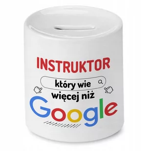 Skarbonka Dla Instruktora na Urodziny na Prezent z Nadrukiem ze Zdjęciem - Skarbonki - miniaturka - grafika 1