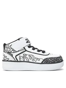 Skechers Sneakersy Color Blitz 403500L/WBK Biały - Buty dla chłopców - miniaturka - grafika 1