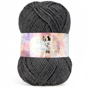 Włóczka Clover akryl 50g 017 Grafitowy - Pasmanteria - miniaturka - grafika 1