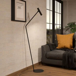 EGLO Lampa stojąca LED Almudaina, czarna, wysokość 157 cm, stal - Lampy stojące - miniaturka - grafika 1