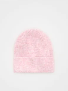 Reserved - Czapka z domieszką wełny - pastelowy róż - Czapki dla dzieci - miniaturka - grafika 1