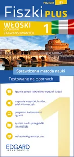 Edgard Włoski Fiszki PLUS dla średnio zaawansowanych 1 - Edgard - Książki do nauki języka włoskiego - miniaturka - grafika 1