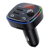 Transmitery FM - VAKOSS TRAMISTER SAMOCHODOWY RGB/ FM/ BLUETOOTH/ USB / 3.1A TC-B439 - miniaturka - grafika 1
