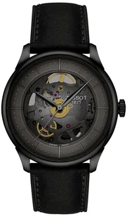 Zegarek Zegarek Tissot T139.836.36.441.00 CHEMIN DES TOURELLES SQUELETTE - Zegarki męskie - miniaturka - grafika 1