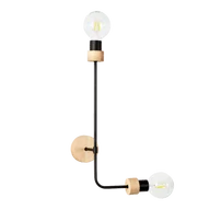 Lampy ścienne - Britop kinkiet dwu punktowy MONTIX dąb olejowany 9244274 9244274 - miniaturka - grafika 1
