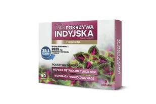Colfarm ZAKŁADY FARM. Pokrzywa Indyjska 60 tabletek COFLFARM 3106381 - Odchudzanie i oczyszczanie - miniaturka - grafika 1