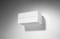 Lampy ścienne - Sollux Lighting Kinkiet LOBO MAXI biały DEEP SPACE - miniaturka - grafika 1