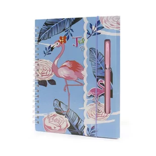 PAMIĘTNIK z długopisem FLAMING zeszyt notes KOLORY - Długopisy - miniaturka - grafika 1