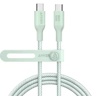 Kable USB - Anker 544 Bio-Nylon USB-C do USB-C 1.8m (zielony) - miniaturka - grafika 1